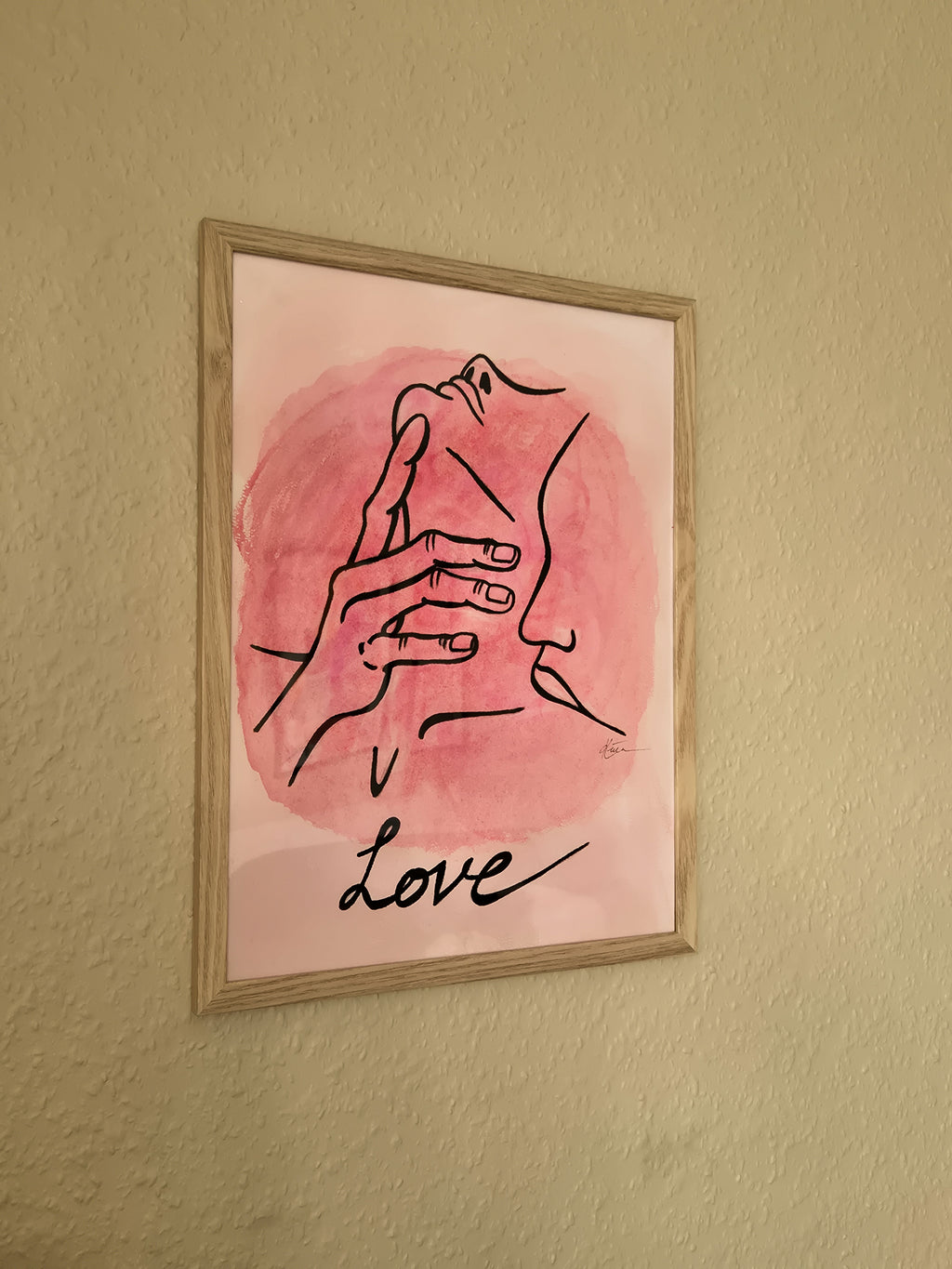 Kiss handpainted poster