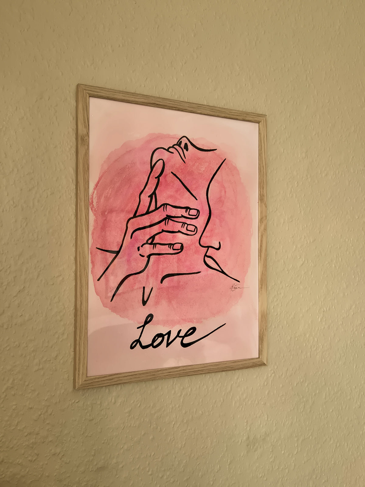 Kiss handpainted poster