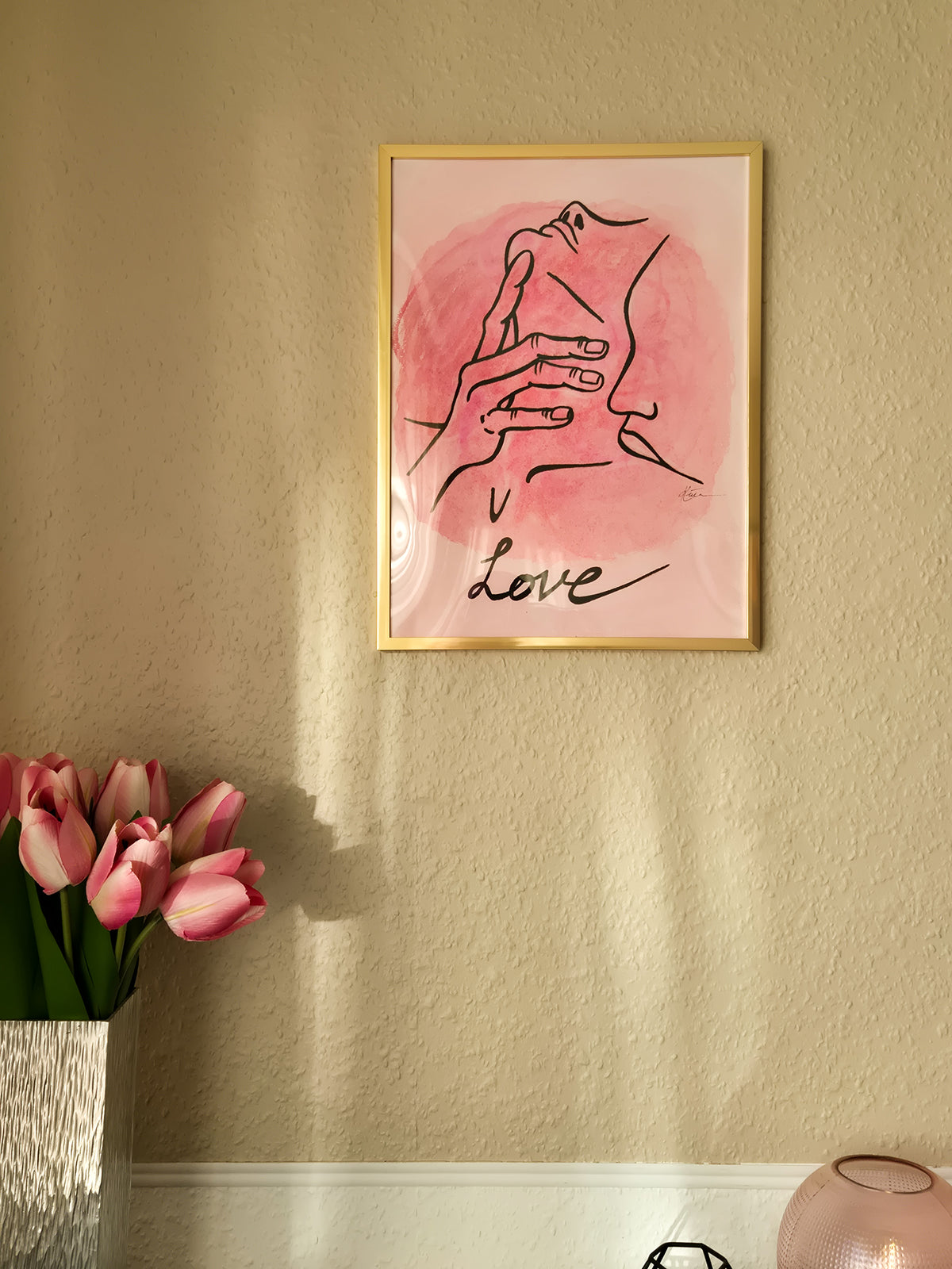 Kiss handpainted poster