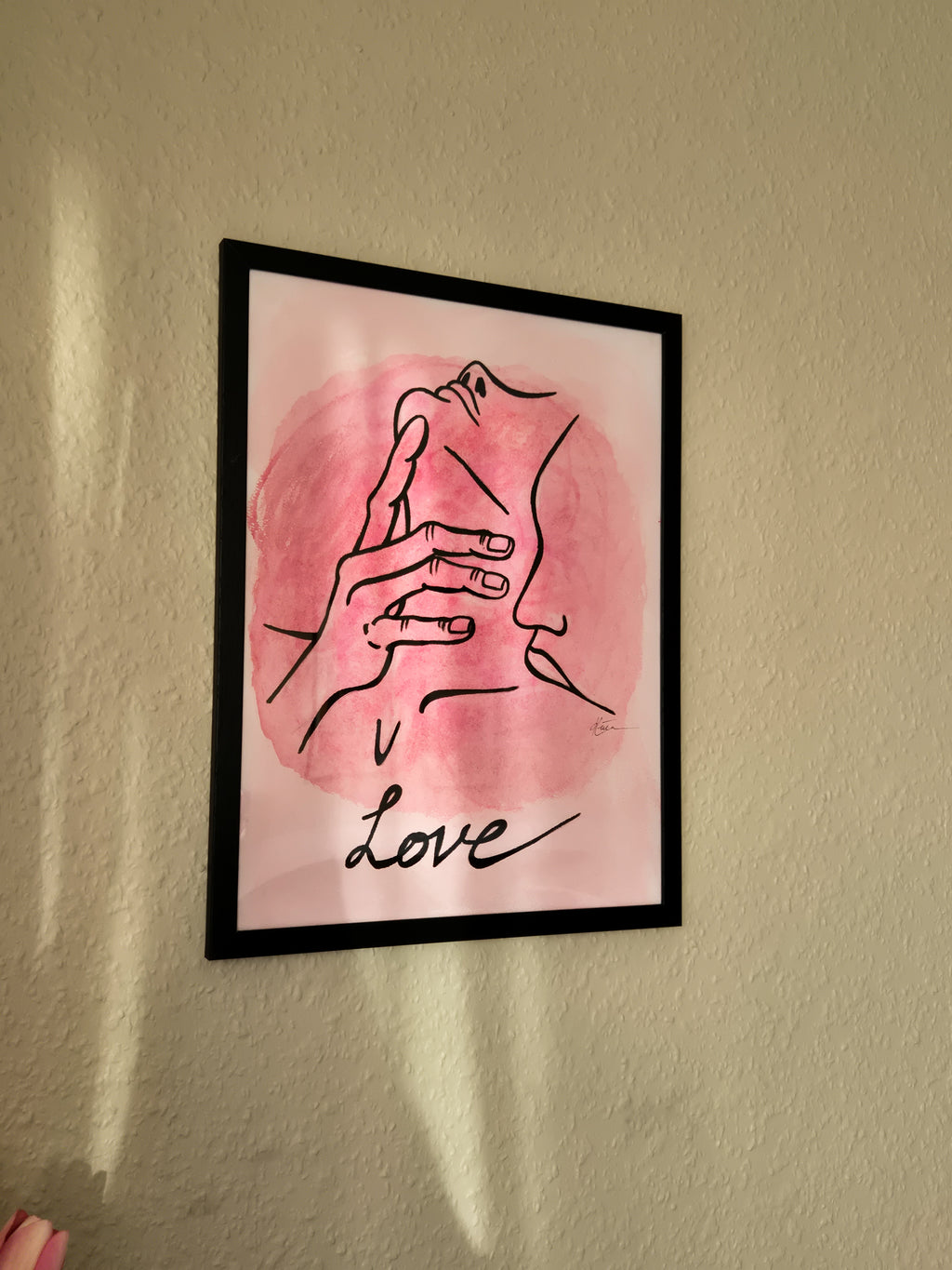 Kiss handpainted poster