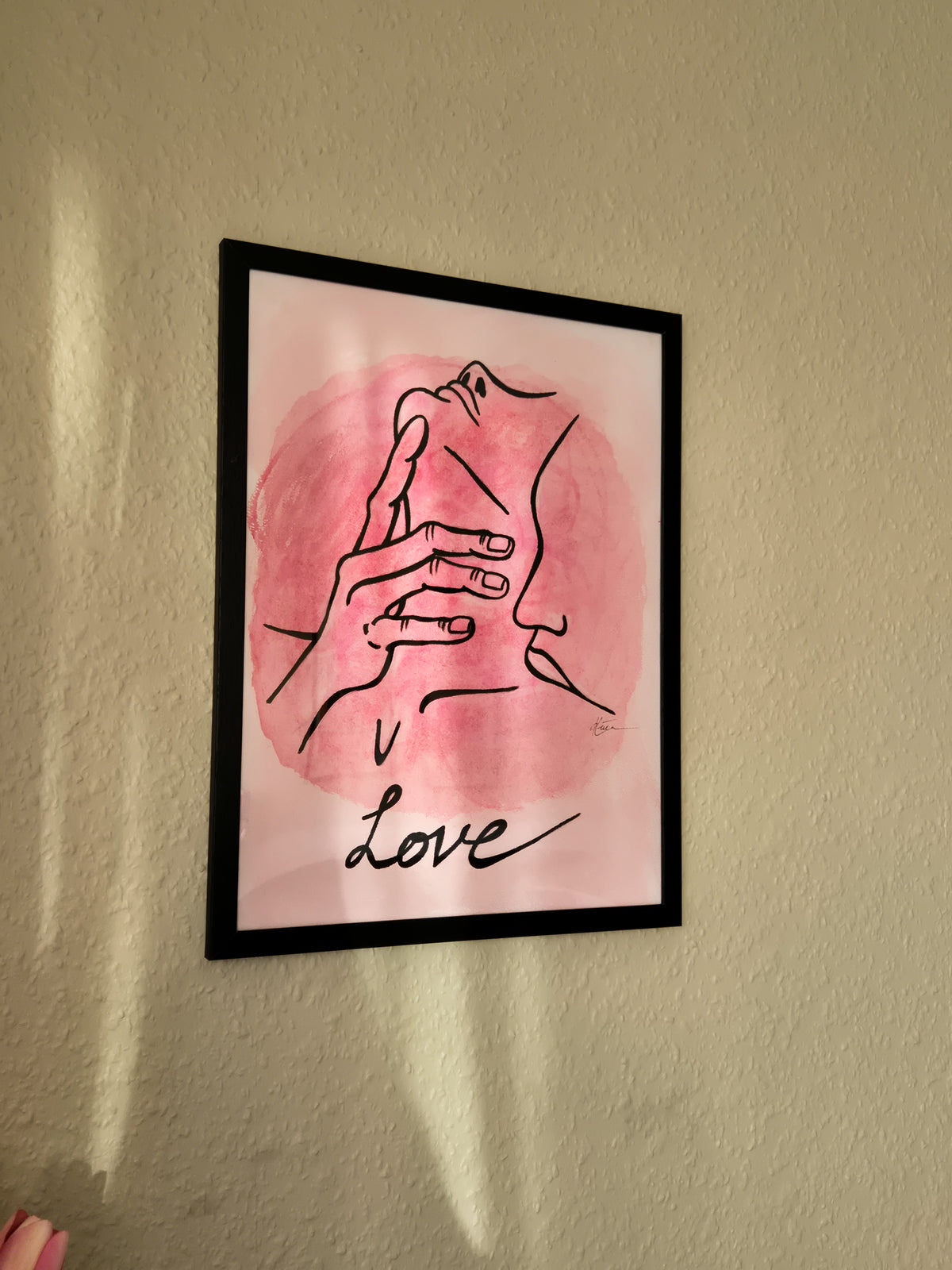 Kiss handpainted poster