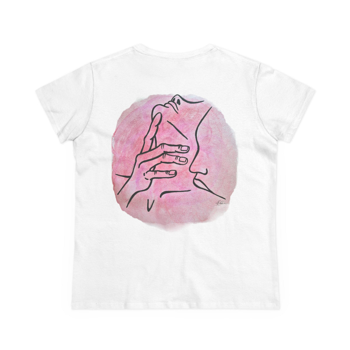 love Tee — Romantic Pink Watercolor Women's T-Shirt